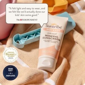 Suntribe Baby & Kids mineralinis kremas nuo saulės SPF 30