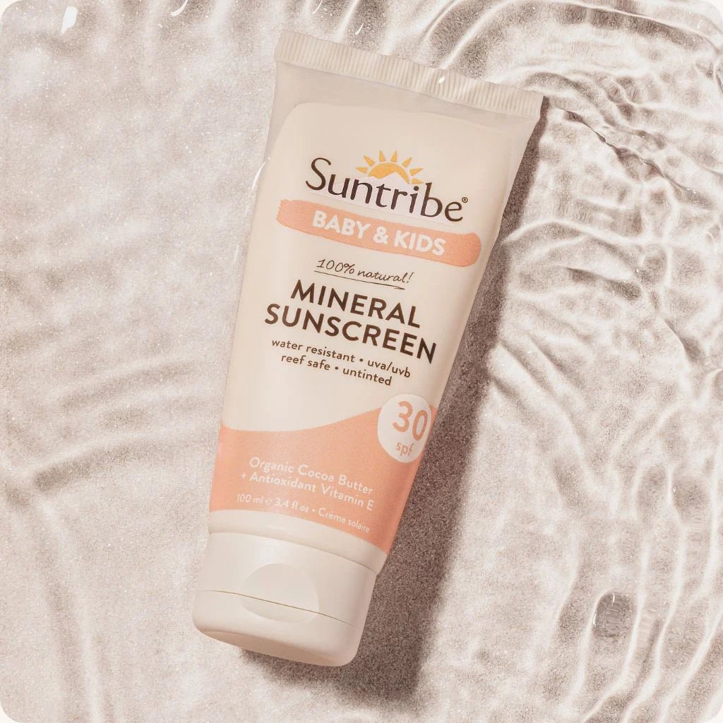 Suntribe Baby & Kids SPF 30 su žymėta sudėtimi
